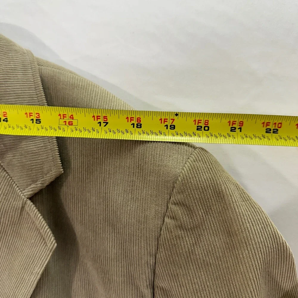 Brad Whitney Mens Corduroy Western Blazer Sport Coat 48XL Tan Elbow Patches